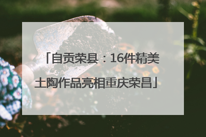 自贡荣县：16件精美土陶作品亮相重庆荣昌
