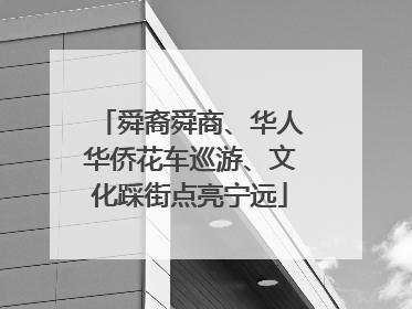 舜裔舜商、华人华侨花车巡游、文化踩街点亮宁远