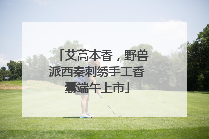 艾蒿本香，野兽派西秦刺绣手工香囊端午上市
