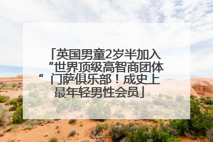 英国男童2岁半加入“世界顶级高智商团体”门萨俱乐部！成史上最年轻男性会员