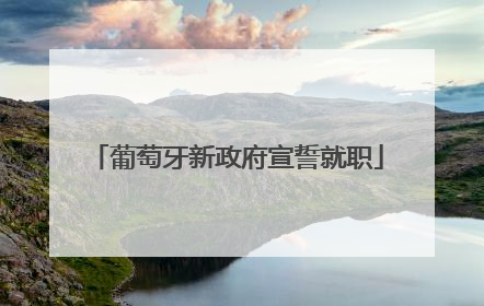 葡萄牙新政府宣誓就职