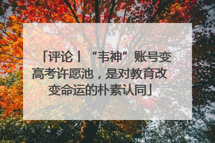 评论丨“韦神”账号变高考许愿池，是对教育改变命运的朴素认同