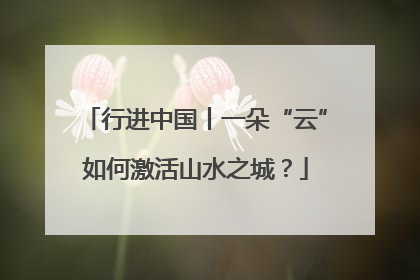 行进中国丨一朵“云”如何激活山水之城？