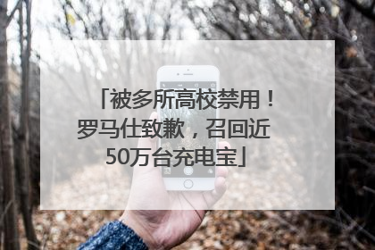 被多所高校禁用！罗马仕致歉，召回近50万台充电宝
