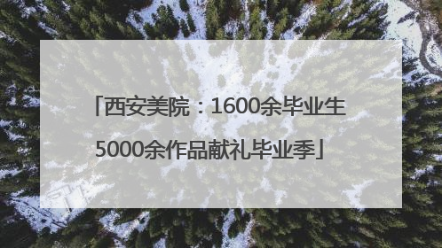 西安美院：1600余毕业生5000余作品献礼毕业季
