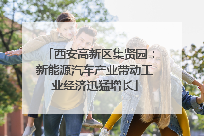 西安高新区集贤园：新能源汽车产业带动工业经济迅猛增长