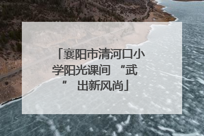 襄阳市清河口小学阳光课间 “武” 出新风尚