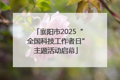 襄阳市2025“全国科技工作者日”主题活动启幕
