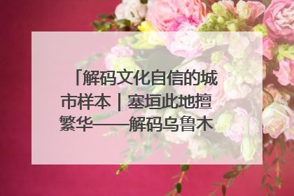 解码文化自信的城市样本｜塞垣此地擅繁华——解码乌鲁木齐的文化自信样本