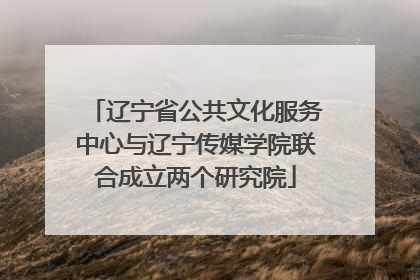 辽宁省公共文化服务中心与辽宁传媒学院联合成立两个研究院