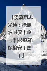 贵溪市志光镇：抢抓农时促丰收，科技赋能保粮安（图）