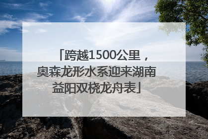 跨越1500公里，奥森龙形水系迎来湖南益阳双桡龙舟表