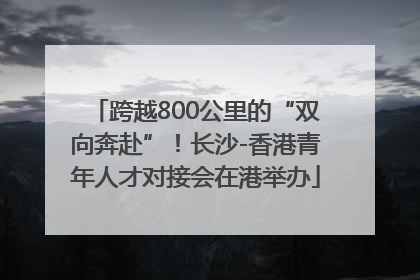 跨越800公里的“双向奔赴”！长沙-香港青年人才对接会在港举办