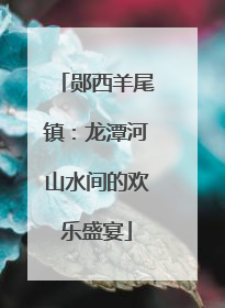郧西羊尾镇：龙潭河山水间的欢乐盛宴