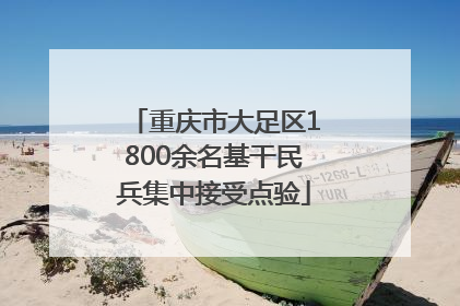 重庆市大足区1800余名基干民兵集中接受点验