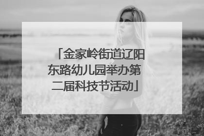 金家岭街道辽阳东路幼儿园举办第二届科技节活动