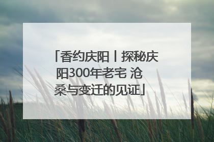 香约庆阳丨探秘庆阳300年老宅 沧桑与变迁的见证