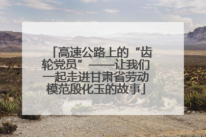 高速公路上的“齿轮党员”——让我们一起走进甘肃省劳动模范殷化玉的故事