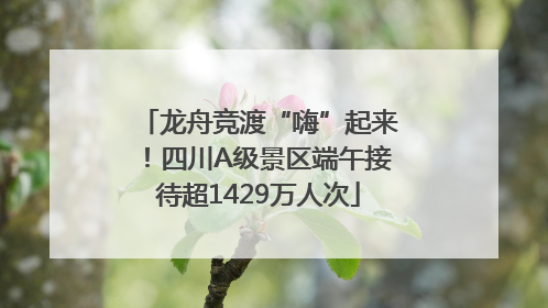 龙舟竞渡“嗨”起来！四川A级景区端午接待超1429万人次