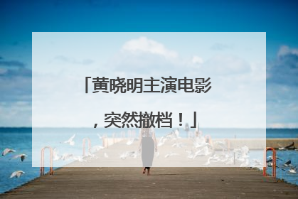 黄晓明主演电影，突然撤档！