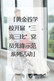 黄金谷学校开展“三亮三比”党员先锋示范系列活动