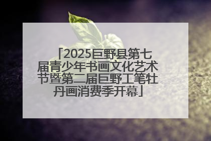 2025巨野县第七届青少年书画文化艺术节暨第二届巨野工笔牡丹画消费季开幕