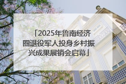 2025年鲁南经济圈退役军人投身乡村振兴成果展销会启幕