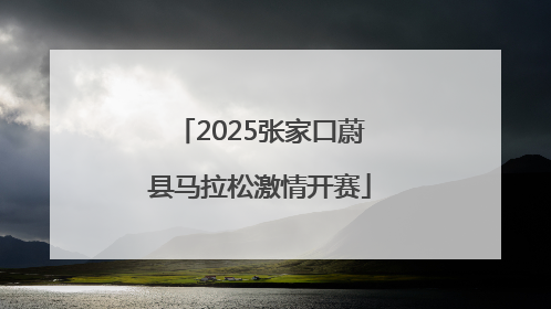 2025张家口蔚县马拉松激情开赛