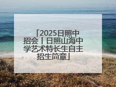 2025日照中招会丨日照山海中学艺术特长生自主招生简章