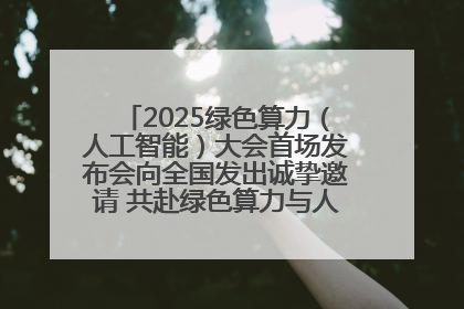 2025绿色算力（人工智能）大会首场发布会向全国发出诚挚邀请 共赴绿色算力与人工智能融合之约