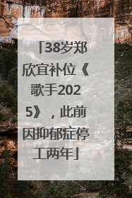 38岁郑欣宜补位《歌手2025》，此前因抑郁症停工两年